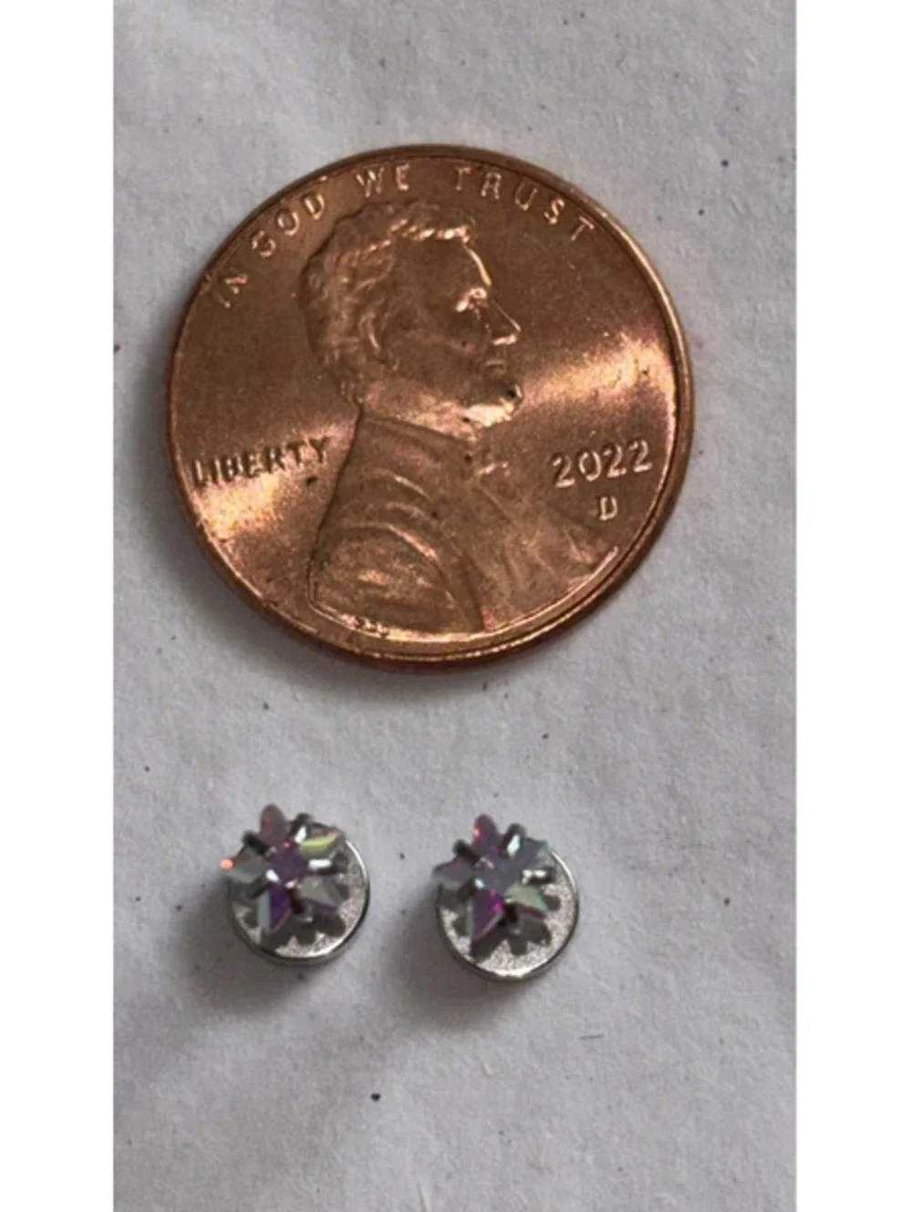 Iridescent Star Crystal Stud Earrings